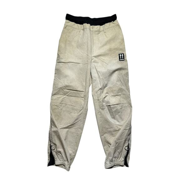Distressed Zippered wide leg flare baggy cargo - Picture 1 of 6